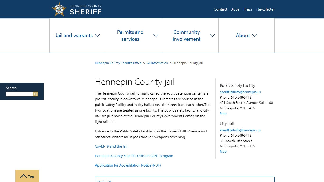 Hennepin County jail | Hennepin County